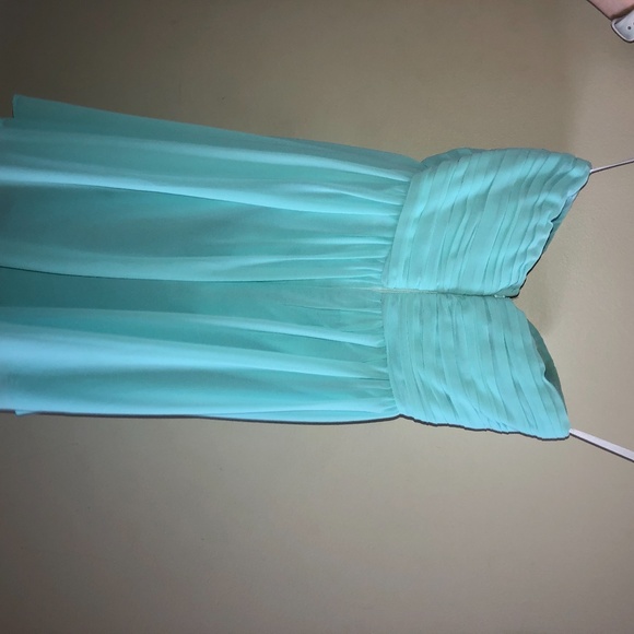 Turquoise strapless dress - Picture 2 of 2